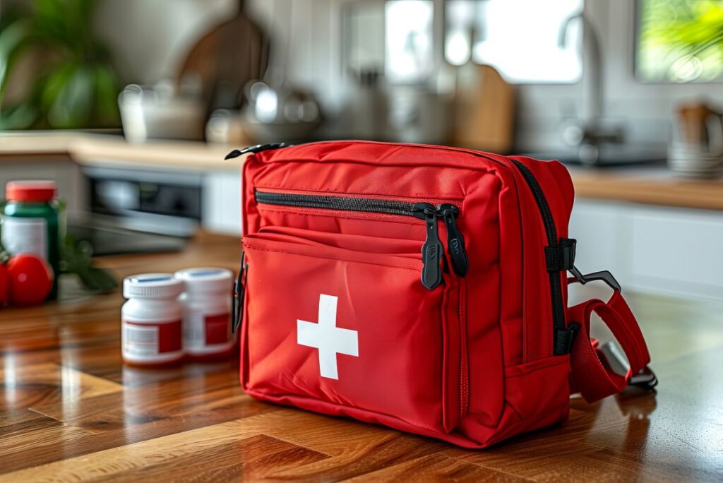 A dental emergency kit.